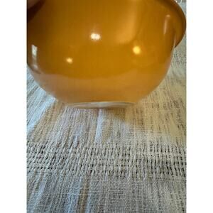 Vintage Pyrex #325 Peach Colored Bowl with Clear Bottom